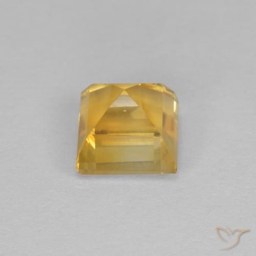 Citrino Dorato naturale da 1.21 ct, Quadrato, VVS-VS