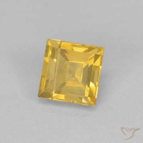 Citrino Oro medio naturale da 1.33 ct, Quadrato, VS