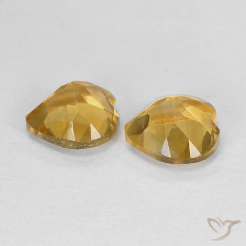 Gemme di Citrino Oro profondo naturale da 1.49 ct, Cuore, VVS
