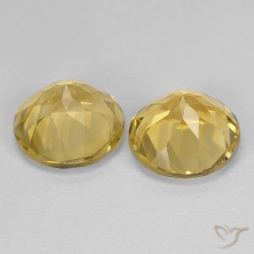 Gemme di Citrino Oro medio naturale da 3.80 ct, Rotondo, VS