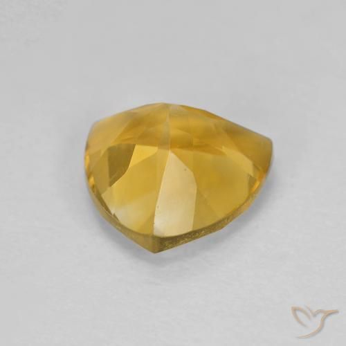 Citrino Dorato naturale da 1.63 ct, Taglio trillion, VVS