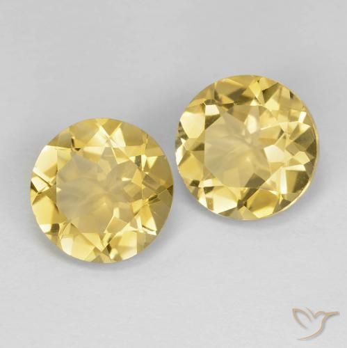 Gemme di Citrino Dorato naturale da 3.24 ct, Rotondo, VVS