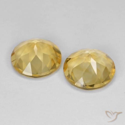 Gemme di Citrino Dorato naturale da 3.24 ct, Rotondo, VVS