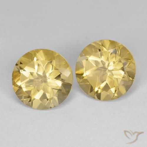 Gemme di Citrino Dorato naturale da 3.53 ct, Rotondo, VVS