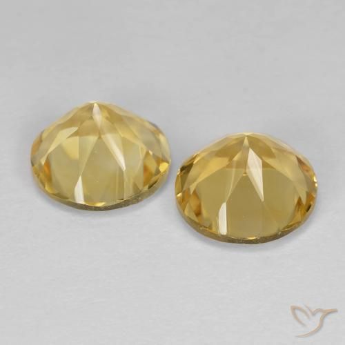 Gemme di Citrino Dorato naturale da 3.53 ct, Rotondo, VVS