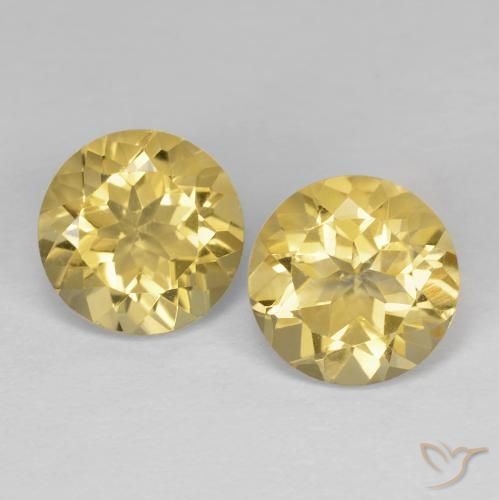3.79ctw Naturale Dorato Citrino, Rotondo, VVS