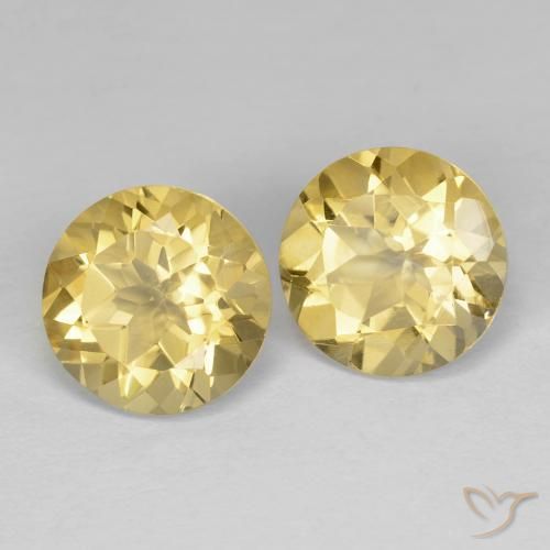 Gemme di Citrino Dorato naturale da 3.79 ct, Rotondo, VVS