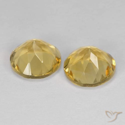 Gemme di Citrino Dorato naturale da 3.79 ct, Rotondo, VVS
