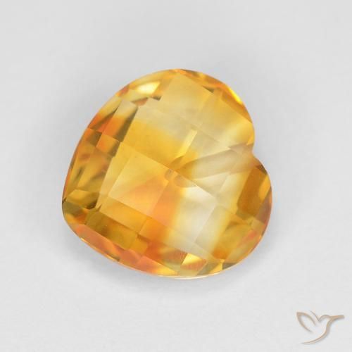 1.73ct Naturale Arancio intenso-OroG Citrino, Cuore, VVS