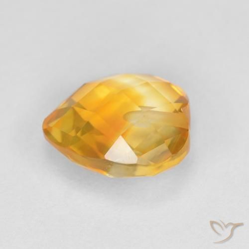 Citrino Arancio intenso-OroG naturale da 1.73 ct, Cuore, VVS