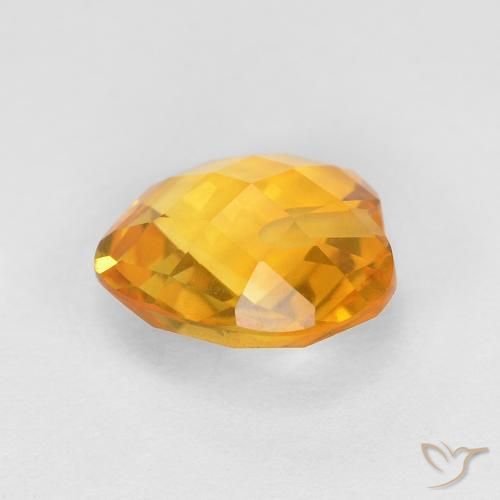 Citrino Oro medio naturale da 1.57 ct, Cuore, VVS