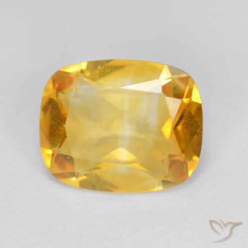 2.98ct Naturale Dorato Citrino, Cuscino, VVS-VS