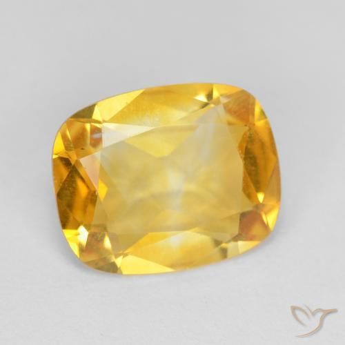Citrino Dorato naturale da 2.98 ct, Cuscino, VVS-VS