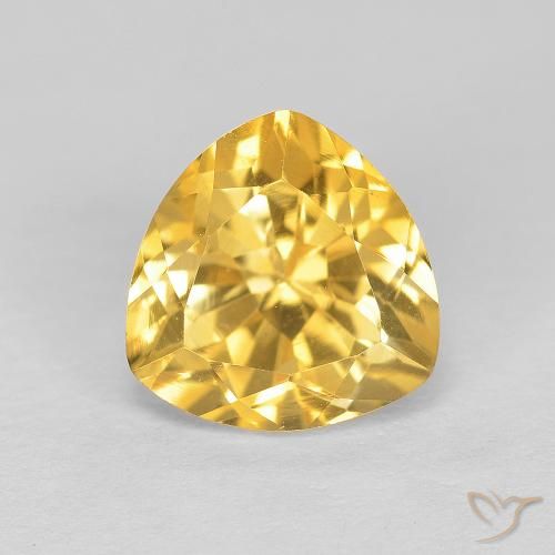 1.98ct Naturale Oro medio Citrino, Taglio trillion, VVS