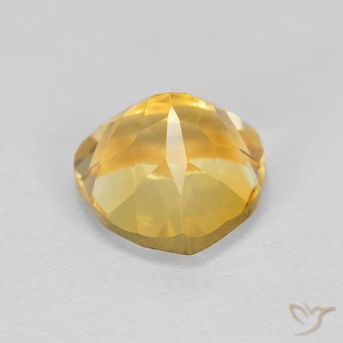 Citrino Oro medio naturale da 1.98 ct, Taglio trillion, VVS