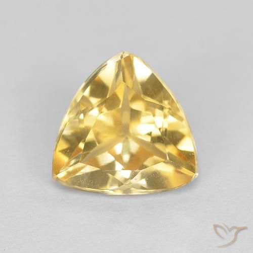 1.75ct Naturale Oro medio Citrino, Taglio trillion, VVS