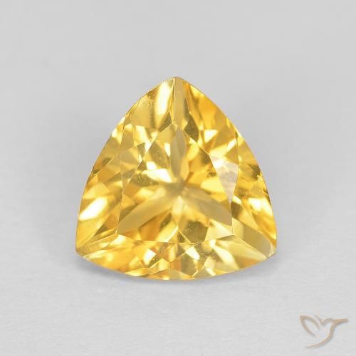 1.67ct Naturale Oro Citrino, Taglio trillion, VVS