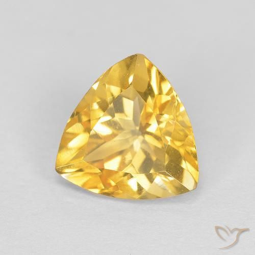 Citrino Oro naturale da 1.67 ct, Taglio trillion, VVS