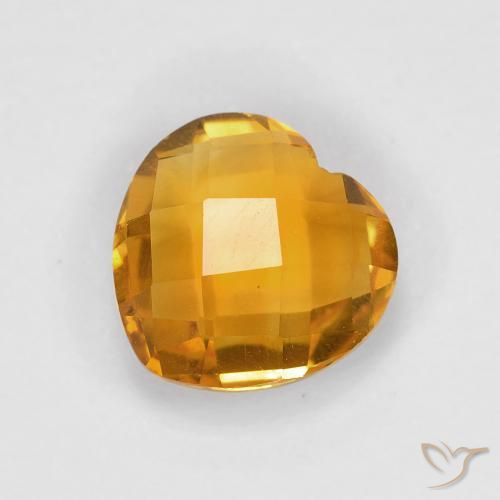 1.70ct Naturale Arancio intenso-OroG Citrino, Cuore, VVS