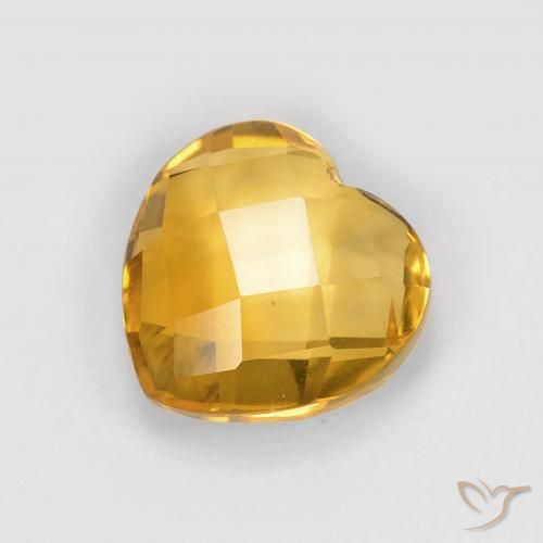 1.81ct Naturale Dorato scuro Citrino, Cuore, VVS