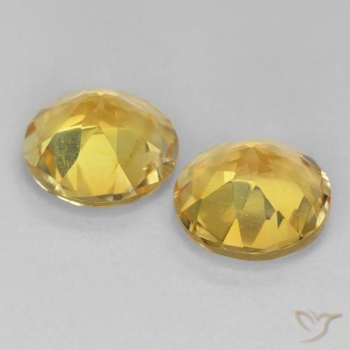 Gemme di Citrino Dorato medio naturale da 3.40 ct, Rotondo, VS