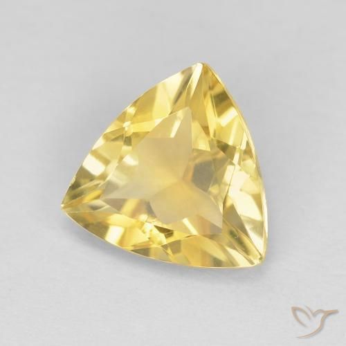 Citrino Oro brillante naturale da 1.54 ct, Taglio trillion, VVS