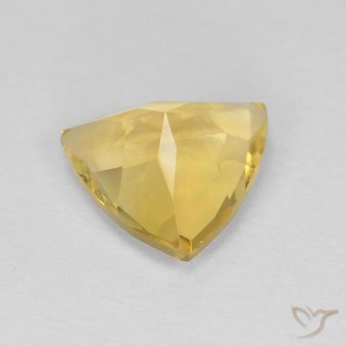 Citrino Oro brillante naturale da 1.54 ct, Taglio trillion, VVS