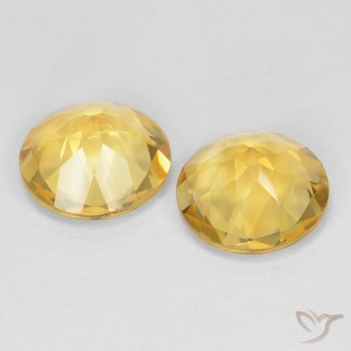 Gemme di Citrino Dorato naturale da 3.07 ct, Rotondo, VVS