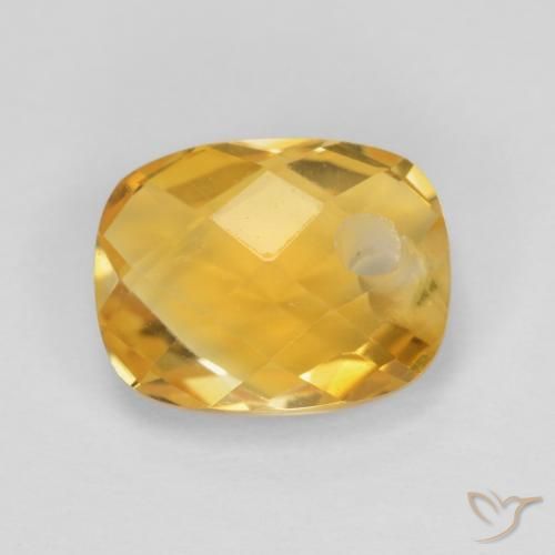1.85ct Naturale Dorato medio Citrino, Cuscino, VVS-VS