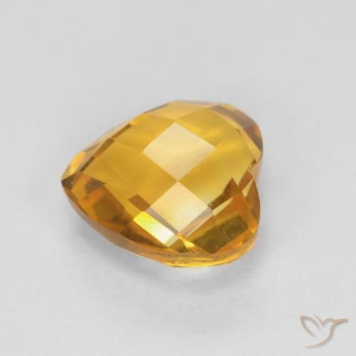 Citrino Arancio Dorato Profondo naturale da 1.65 ct, Cuore, VVS