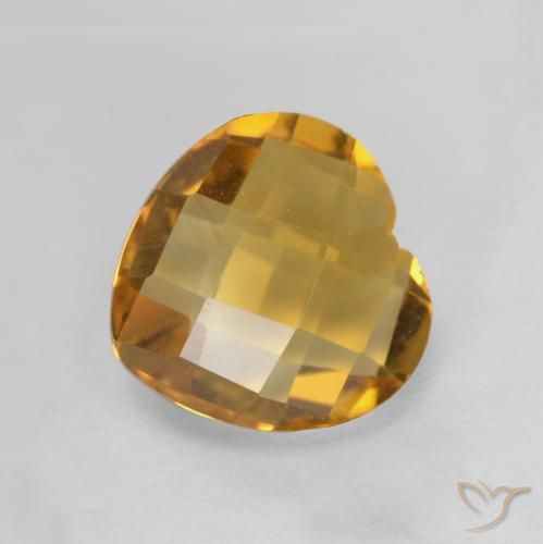 1.73ct Naturale Dorato scuro Citrino, Cuore, VVS