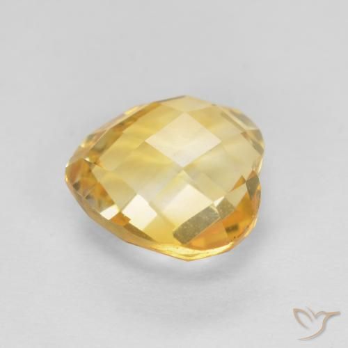 Citrino Dorato naturale da 0.82 ct, Cuore, VVS