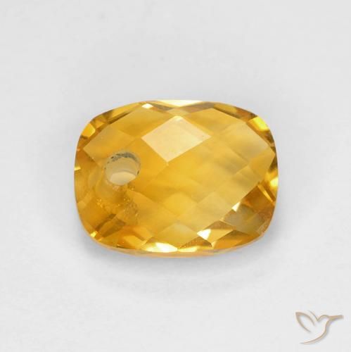 1.98ct Naturale Arancio Dorato Profondo Citrino, Cuscino, VS