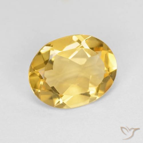 Citrino Dorato naturale da 2.55 ct, Ovale, VVS-VS