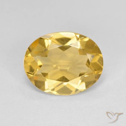 2.70ct Naturale Giallo dorato Citrino, Ovale, VVS-VS