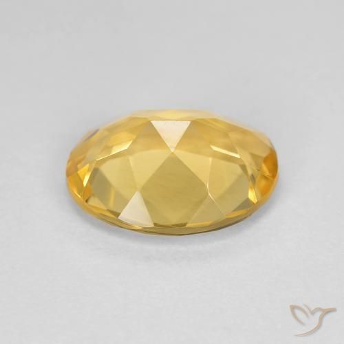 Citrino Giallo dorato naturale da 2.70 ct, Ovale, VVS-VS