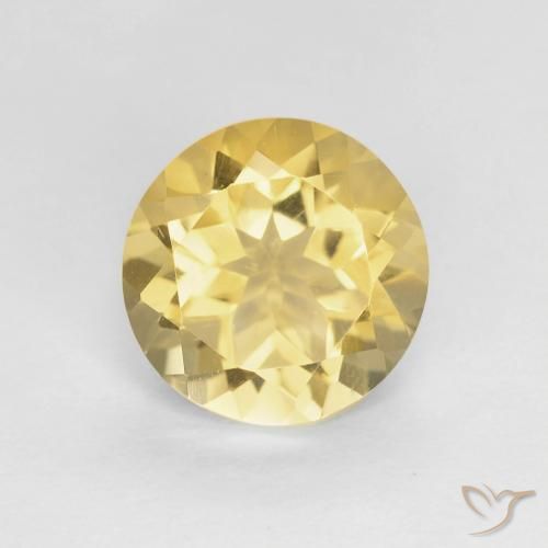 1.77ct Naturale Giallo medio Citrino, Rotondo, VVS