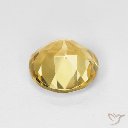 Citrino Giallo medio naturale da 1.77 ct, Rotondo, VVS