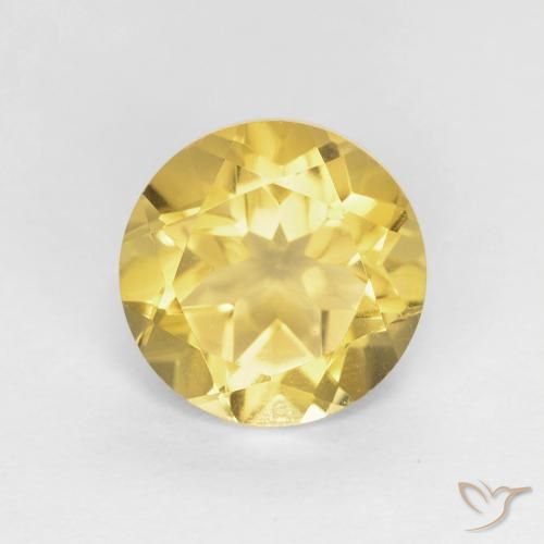 1.86ct Naturale Giallo intenso Citrino, Rotondo, VVS