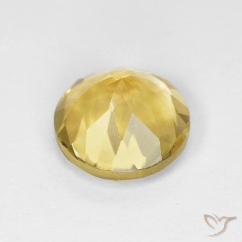 Citrino Giallo miele naturale da 1.91 ct, Rotondo, VVS