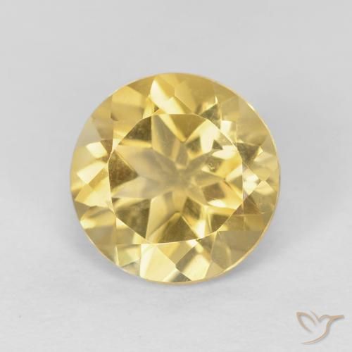 1.86ct Naturale Oro medio Citrino, Rotondo, VVS