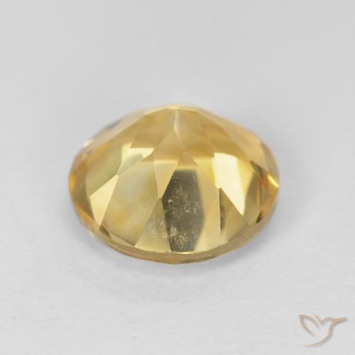 Citrino Oro medio naturale da 1.86 ct, Rotondo, VVS