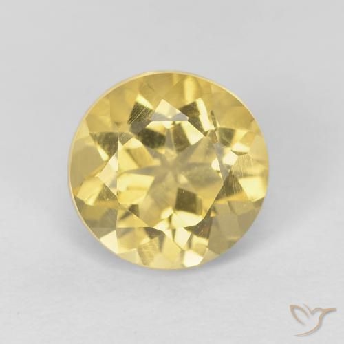 1.84ct Naturale Oro medio Citrino, Rotondo, VVS
