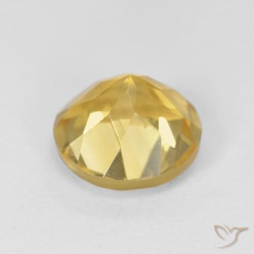 Citrino Oro medio naturale da 1.84 ct, Rotondo, VVS