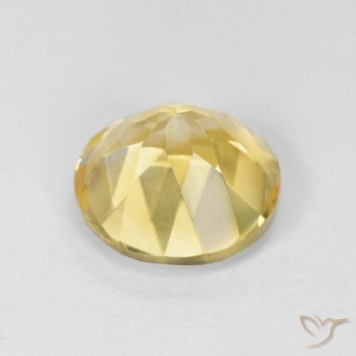 Citrino Giallo terroso naturale da 1.83 ct, Rotondo, VVS