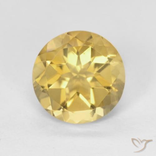 1.80ct Naturale Dorato Citrino, Rotondo, VVS