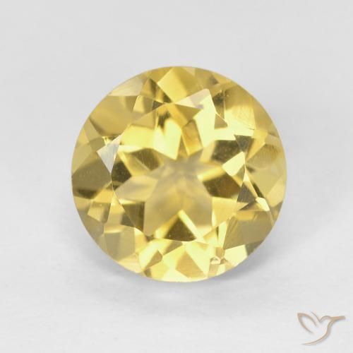 1.94ct Naturale Giallo terroso Citrino, Rotondo, VVS