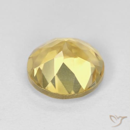 Citrino Giallo terroso naturale da 1.94 ct, Rotondo, VVS