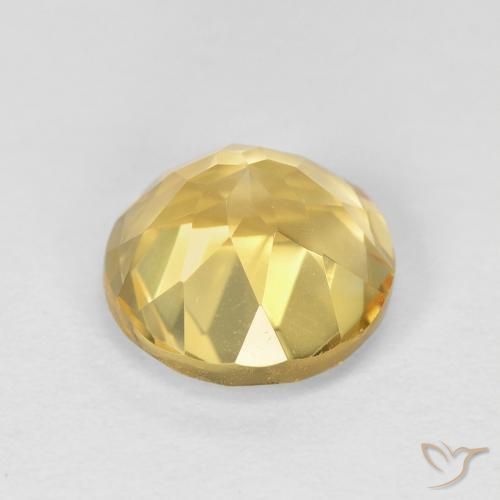 Citrino Giallo chiaro naturale da 1.96 ct, Rotondo, VVS