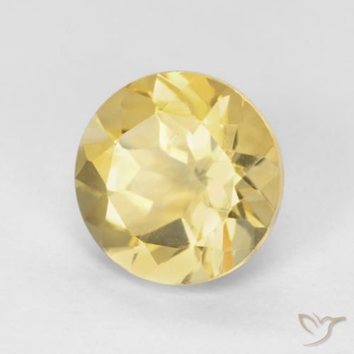 Citrino Dorato naturale da 1.94 ct, Rotondo, VVS